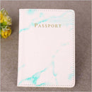 Fashion Women Men Passport Cover Pu Leather Marble Style Travel ID Credit Card Passport Holder Packet Wallet Purse Bags Pouch
