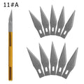 1 Knife Handle with 11 Blade Replacement 1#Mobile Phone PCB DIY Repair Hand Tools Surgical Scalpel Blade
