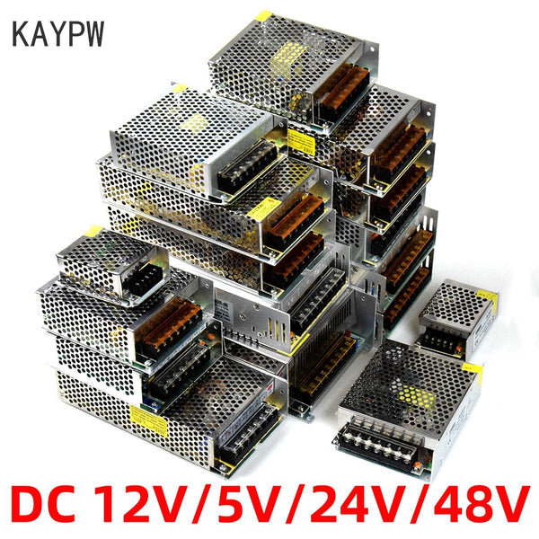 KAYPW Switching Power Supply Light Transformer AC 110V 220V To DC 5V 12V 24V 48V Power Supply Source Adapter For Led Strip CCTV