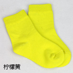 20 Pieces=10 Pairs Children Socks Spring&Autumn Cotton High Quality Candy Colors Girls Socks With Boys Socks 1-9 Year Kids Socks