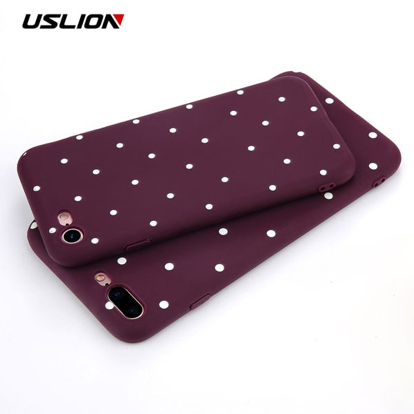 Polka Dot Silcone Shock Proof Phone Case For iPhone 11 Pro Max X XR XS Max 8 7 6 S Plus 5 S SE