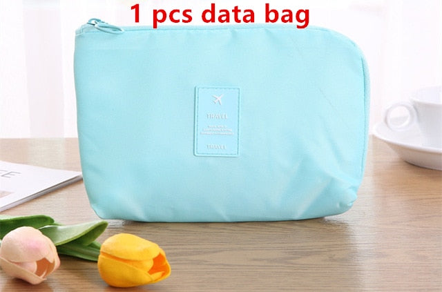 9 pieces Set Travel Organizer Storage Bags Suitcase Packing Set Storage Cases Portable Luggage Organizer Clothes Shoe Tidy Pouch