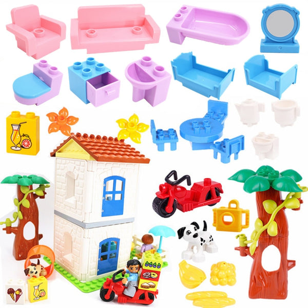 Doll House Furniture Building Blocks