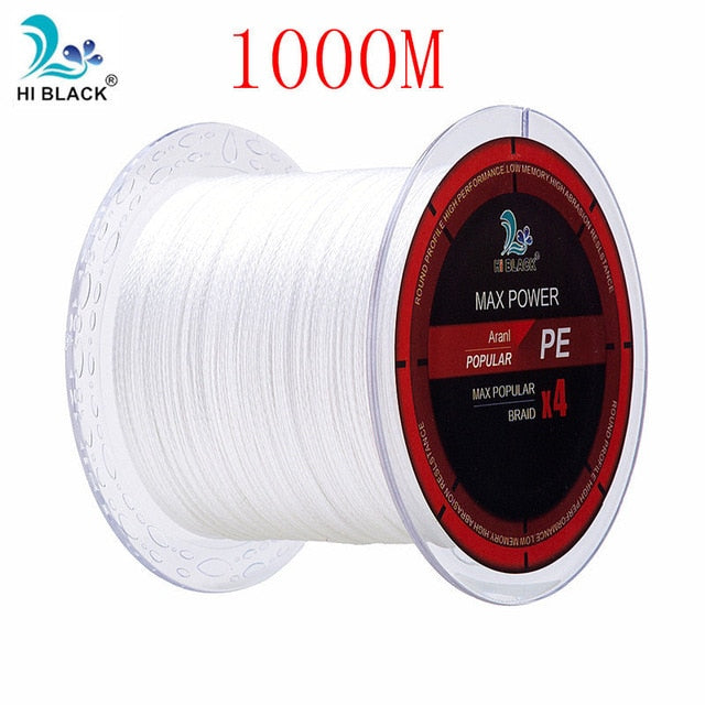 2019 New 300M 500M 1000M 4 Strands 8-80LB Braided Fishing Line PE Multilament Braid Lines wire Smoother Floating Line