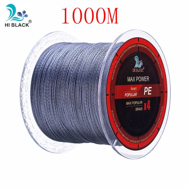 2019 New 300M 500M 1000M 4 Strands 8-80LB Braided Fishing Line PE Multilament Braid Lines wire Smoother Floating Line