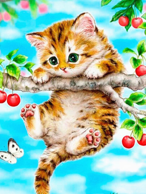 Evershine 5D DIY Diamond Painting Cat Cross Stitch Animal Embroidery Complete Kit Picture Of Rhinestones Mosaic Decoration Home