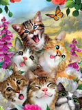 Evershine 5D DIY Diamond Painting Cat Cross Stitch Animal Embroidery Complete Kit Picture Of Rhinestones Mosaic Decoration Home