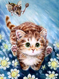 Evershine 5D DIY Diamond Painting Cat Cross Stitch Animal Embroidery Complete Kit Picture Of Rhinestones Mosaic Decoration Home