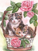 Evershine 5D DIY Diamond Painting Cat Cross Stitch Animal Embroidery Complete Kit Picture Of Rhinestones Mosaic Decoration Home