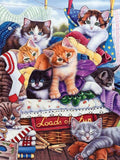Evershine 5D DIY Diamond Painting Cat Cross Stitch Animal Embroidery Complete Kit Picture Of Rhinestones Mosaic Decoration Home