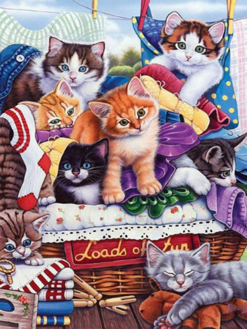Evershine 5D DIY Diamond Painting Cat Cross Stitch Animal Embroidery Complete Kit Picture Of Rhinestones Mosaic Decoration Home