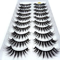 NEW5/10Pairs 3D Faux Mink Eyelashes Natural Thick Long False Eyelashes Dramatic Fake Lashes Makeup Extension Eyelashes maquiagem