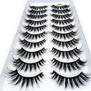 NEW5/10Pairs 3D Faux Mink Eyelashes Natural Thick Long False Eyelashes Dramatic Fake Lashes Makeup Extension Eyelashes maquiagem