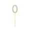 1Pc Glitter Alloy Rhinestone Number Cake Toppers Baby Shower Birthday Decoration Wedding Gold Silver Digital Cakes Dessert Decor