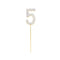 1Pc Glitter Alloy Rhinestone Number Cake Toppers Baby Shower Birthday Decoration Wedding Gold Silver Digital Cakes Dessert Decor
