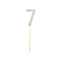 1Pc Glitter Alloy Rhinestone Number Cake Toppers Baby Shower Birthday Decoration Wedding Gold Silver Digital Cakes Dessert Decor