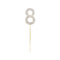 1Pc Glitter Alloy Rhinestone Number Cake Toppers Baby Shower Birthday Decoration Wedding Gold Silver Digital Cakes Dessert Decor