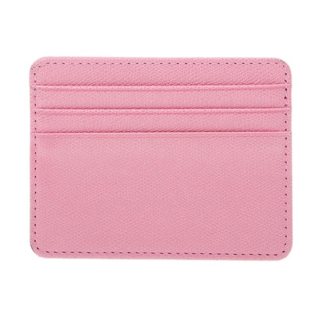 THINKTHENDO Card Holder Slim Bank Credit Card ID Cards Coin Pouch Case Bag Wallet Organizer Women Men Thin Business Card Wallet