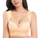 FallSweet Wire Free Lace Bras for Women Plus Size Vest Lingerie Thin Cup Brassiere Eveyday Wear