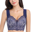 FallSweet Wire Free Lace Bras for Women Plus Size Vest Lingerie Thin Cup Brassiere Eveyday Wear