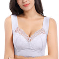 FallSweet Wire Free Lace Bras for Women Plus Size Vest Lingerie Thin Cup Brassiere Eveyday Wear