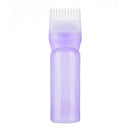 120ml Multicolor Plastic Hair Dye Refillable Bottle Applicator Comb Dispensing Salon Hair Coloring Hairdressing Styling Tool