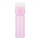 120ml Multicolor Plastic Hair Dye Refillable Bottle Applicator Comb Dispensing Salon Hair Coloring Hairdressing Styling Tool