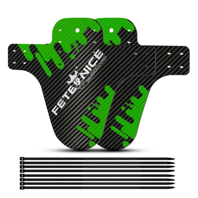2pcsNew Mountain Bike Accessories Mudguard 3D Carbon Fiber Twill Cycling Mtb Fenders Rear Mud Guard Wings for Road Bicycle Goods
