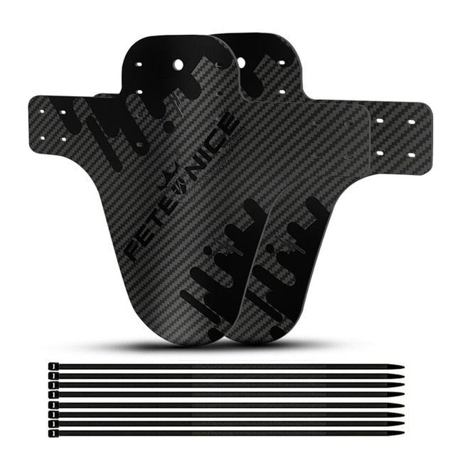 2pcsNew Mountain Bike Accessories Mudguard 3D Carbon Fiber Twill Cycling Mtb Fenders Rear Mud Guard Wings for Road Bicycle Goods