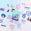 Cute Vaporwave Label Kawaii Diary Handmade Adhesive Paper Flake Japan Sticker Scrapbooking Stationery Stationery