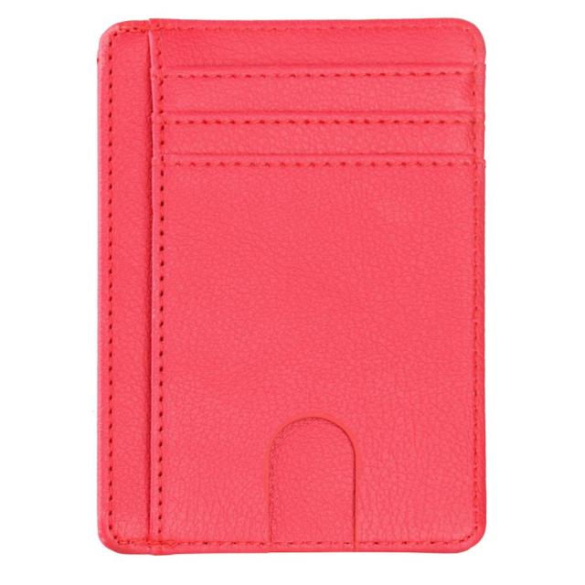 THINKTHENDO Slim RFID Blocking Leather Wallet Credit ID Card Holder Purse Money Case for Men Women 2020 Fashion Bag 11.5x8x0.5cm