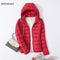Spring Autumn Women Ultralight Thin Down Jacket White Duck Down Hooded Jackets Warm Winter Coat Parka Female Portable Outwear