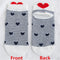 Kawaii Women 3D Ear socks Red Heart Pattern With Big Eyes Cute Campus Simple Basic Fresh Female Sokken Happy Socks Sweet Girls