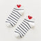 Kawaii Women 3D Ear socks Red Heart Pattern With Big Eyes Cute Campus Simple Basic Fresh Female Sokken Happy Socks Sweet Girls