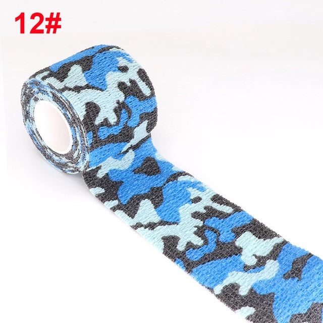 4.5m Hunt Disguise Elastoplast Camouflage Elastic Wrap Tape Self Adhesive Sports Protector Ankle Knee Finger Arm Bandage