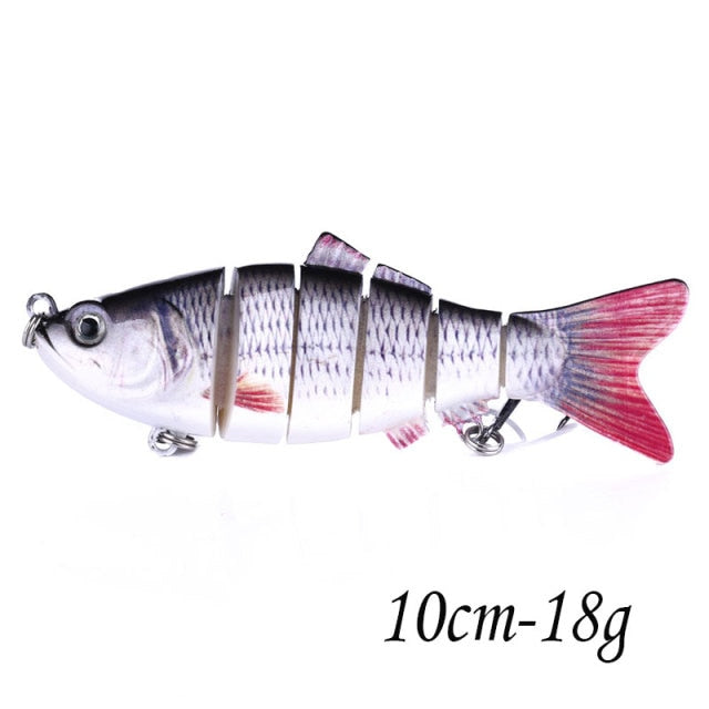 13.7cm 27g Sinking Wobblers 8 Segments Fishing Lures Multi Jointed Swimbait Hard Bait Fishing Tackle For Bass Isca Crankbait