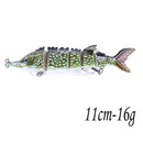 13.7cm 27g Sinking Wobblers 8 Segments Fishing Lures Multi Jointed Swimbait Hard Bait Fishing Tackle For Bass Isca Crankbait