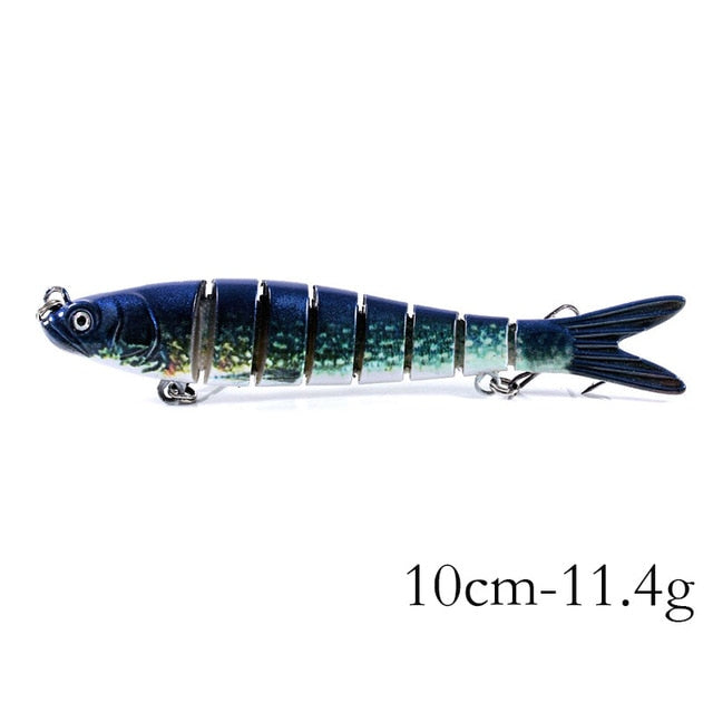 13.7cm 27g Sinking Wobblers 8 Segments Fishing Lures Multi Jointed Swimbait Hard Bait Fishing Tackle For Bass Isca Crankbait