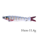 13.7cm 27g Sinking Wobblers 8 Segments Fishing Lures Multi Jointed Swimbait Hard Bait Fishing Tackle For Bass Isca Crankbait