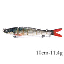 13.7cm 27g Sinking Wobblers 8 Segments Fishing Lures Multi Jointed Swimbait Hard Bait Fishing Tackle For Bass Isca Crankbait