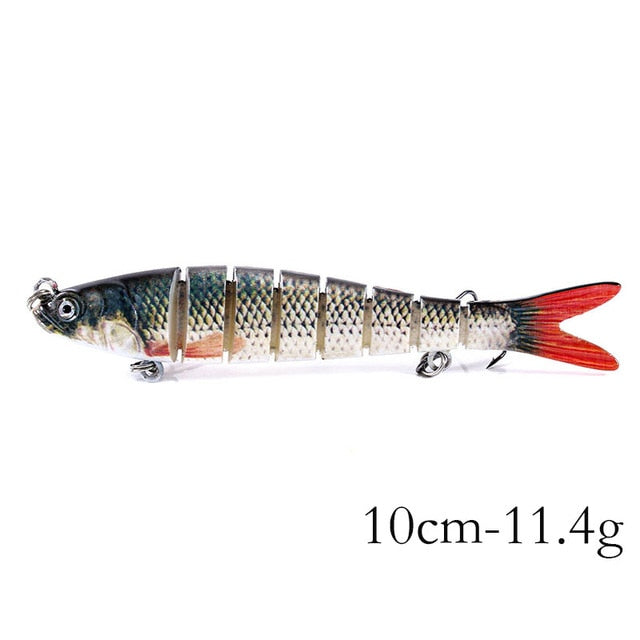 13.7cm 27g Sinking Wobblers 8 Segments Fishing Lures Multi Jointed Swimbait Hard Bait Fishing Tackle For Bass Isca Crankbait