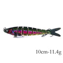 13.7cm 27g Sinking Wobblers 8 Segments Fishing Lures Multi Jointed Swimbait Hard Bait Fishing Tackle For Bass Isca Crankbait
