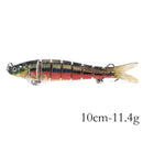 13.7cm 27g Sinking Wobblers 8 Segments Fishing Lures Multi Jointed Swimbait Hard Bait Fishing Tackle For Bass Isca Crankbait