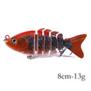 13.7cm 27g Sinking Wobblers 8 Segments Fishing Lures Multi Jointed Swimbait Hard Bait Fishing Tackle For Bass Isca Crankbait