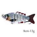 13.7cm 27g Sinking Wobblers 8 Segments Fishing Lures Multi Jointed Swimbait Hard Bait Fishing Tackle For Bass Isca Crankbait