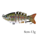 13.7cm 27g Sinking Wobblers 8 Segments Fishing Lures Multi Jointed Swimbait Hard Bait Fishing Tackle For Bass Isca Crankbait