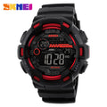 SKMEI Outdoor Sport Watch Men Multifunction 5Bar Waterproof PU Strap LED Display Watches Chrono Digital Watch reloj hombre 1243