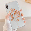 Glitter Gold Design Transparent Case For iPhone 8 7 Plus X XS Max XR 11 Pro Max