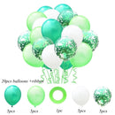 1 Set Metallic Confetti  Balloons With Ribbon