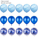 1 Set Metallic Confetti  Balloons With Ribbon